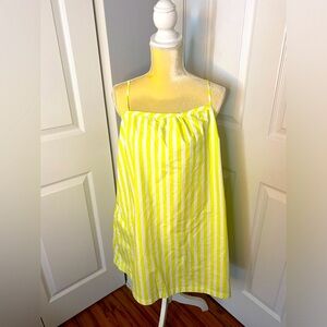 White & Yellow Stripe Dress by a new day. NWT